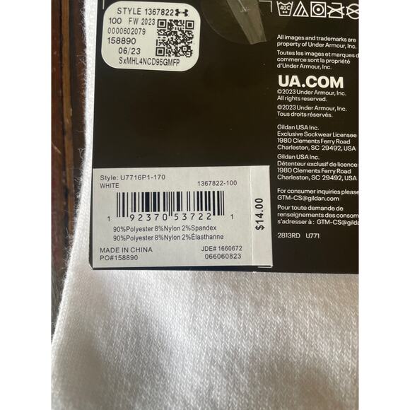 Under Armour Team Socks size 13-16 Men Cushioned Over-the-Calf - Picture 3 of 3